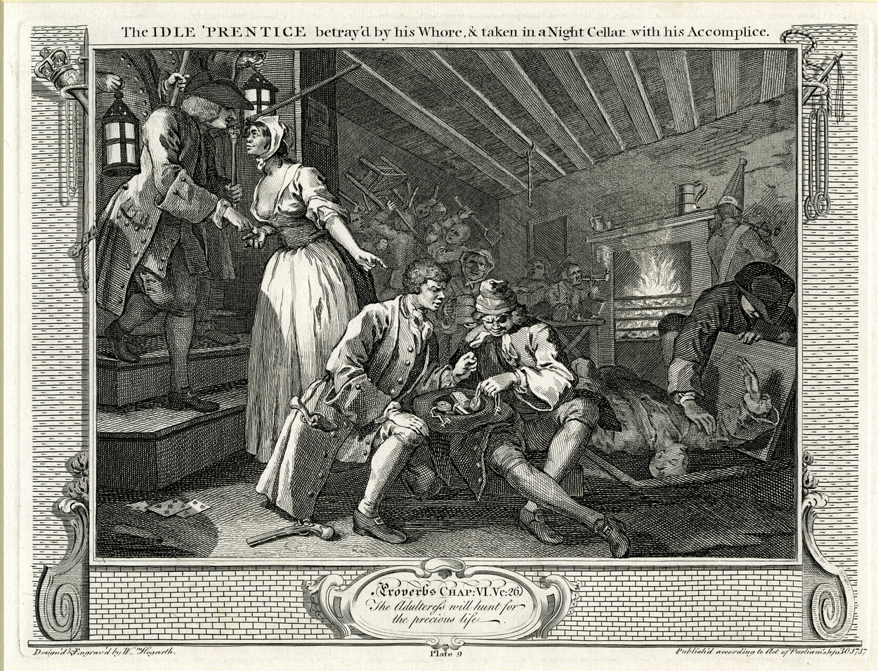 Industry and Idleness Plate 9